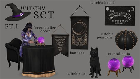 Simfileshare Witchy Set Sims 4 Cc Sims Medieval Sims Sims 4