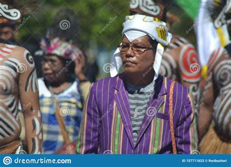 Papuan Carnival Indonesia Independance Day Editorial Photography