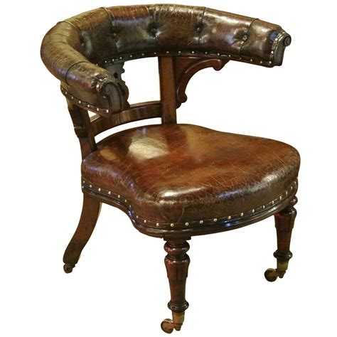 We have a range of office and desk chairs that will help you bring your own style to your home office. 19th Century Leather and Mahogany Desk Chair | From a ...