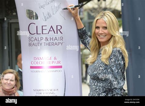 Heidi Klum Attending Heidi Klums Clear Scalp And Hair Beauty Therapys