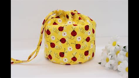 Sew A Round Toilet Paper Drawstring Bag Overview By Learncreatesew