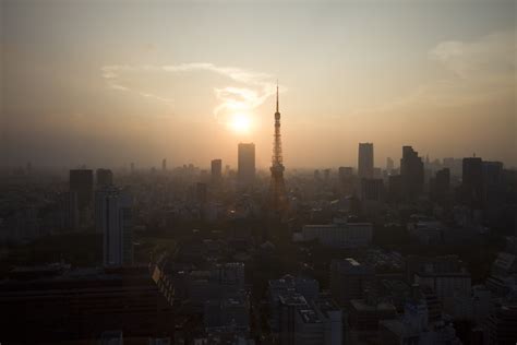Tokyo Tokyo Tower At Sunset From Wikipedia Tokyo Tower Flickr