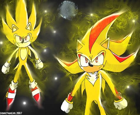 Super Sonic And Super Shadow Sonic Characters Fan Art 27596498 Fanpop