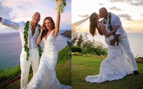 the rock weds lauren hashian in secret hawaiian ceremony