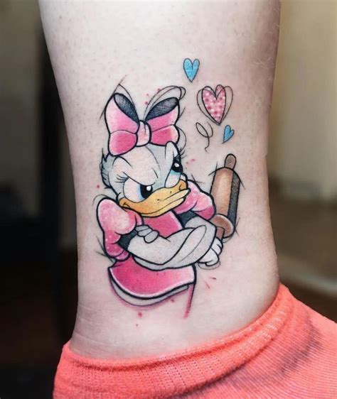 Donald Duck Tattoo In Duck Tattoos Daisy Tattoo Tattoos For Lovers