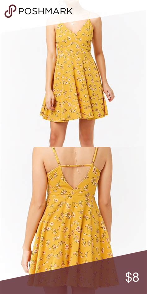 Yellow Floral Dress 👗