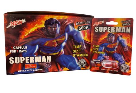 superman titanium 500k sex pill box of 24 eazy wholesale