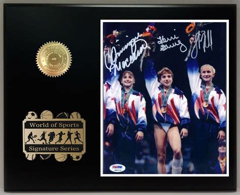 1996 Us Olympic Womens Gymnastics Ltd Edition Reproduction Signature Display Gold Record