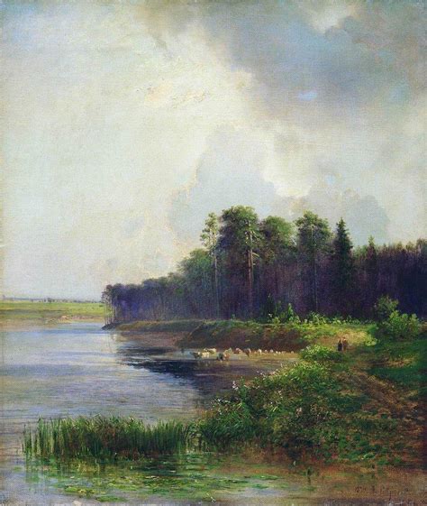 Riverside 1879 Alexei Savrasov Oil Painting Reproduction China