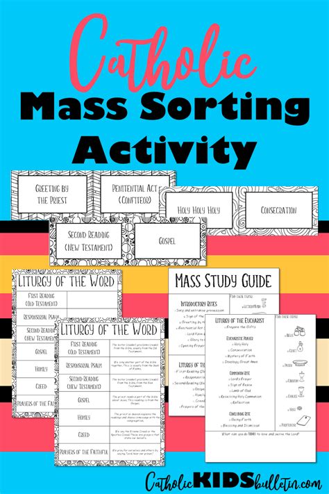 Printable Catholic Mass Worksheets
