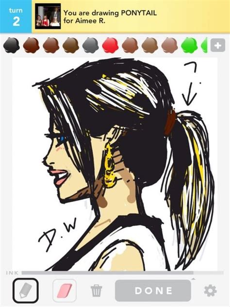 Ponytail Drawings How To Draw Ponytail In Draw Something The Best
