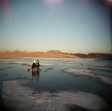 Engagement Photos On A Frozen Pond Clary Pheiffer Photo