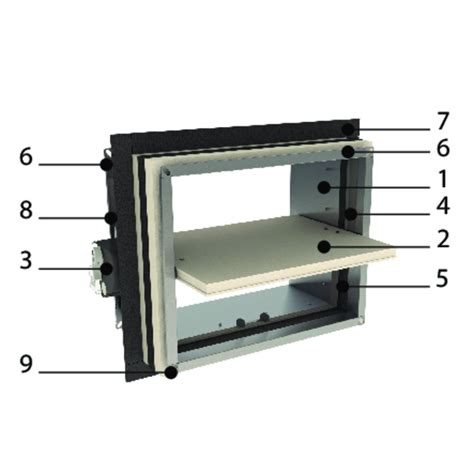 Optimised Rectangular Surface Mounted Fire Damper Up To 120 Rf