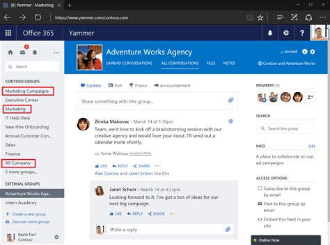 office 365 groups vs yammer how microsoft has combined the two laptrinhx