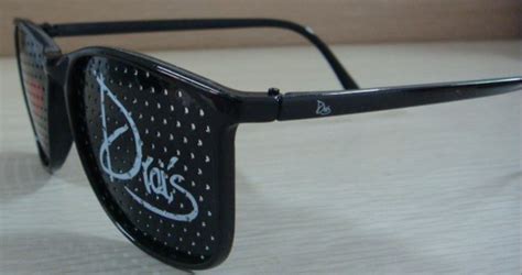 Custom Pinhole Glasses Logo Imprinted Pinhole Sunglasses