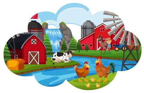 A Farm Animal Scene 591162 Download Free Vectors
