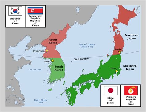 What If Japan Was Also Divided Along The 38th Parallel Imaginary