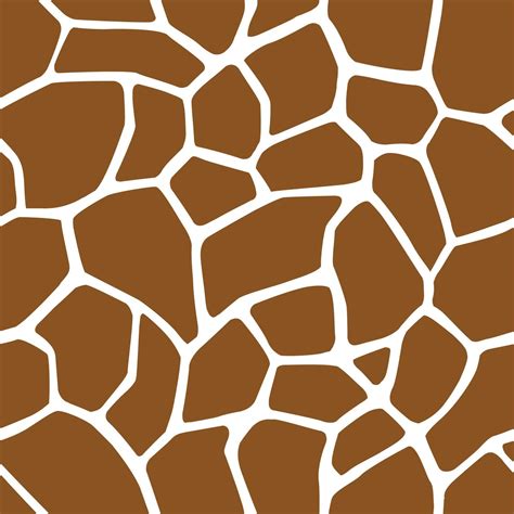 Giraffe Spots Seamless Pattern Background Animal Skins Print Vector