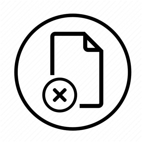 Delete Deleted File Document File Paper Remove Icon