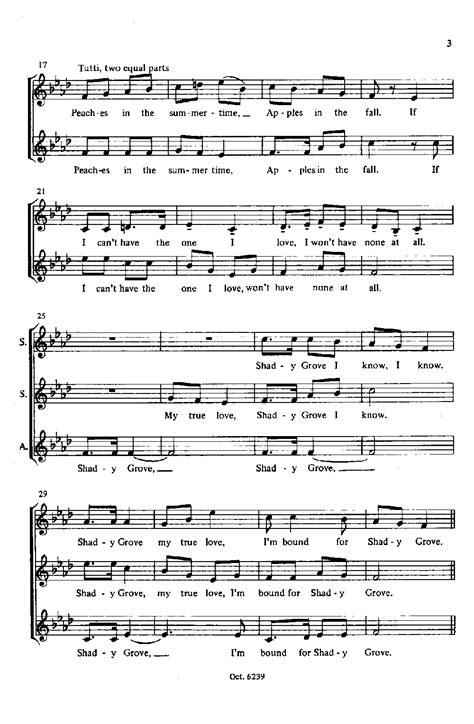 Shady Grove Ssa Arr Betty Bertaux Jw Pepper Sheet Music