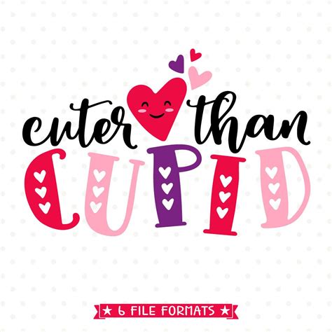 Valentines Day SVG, Cuter than Cupid SVG design, Kids Valentine Shirt