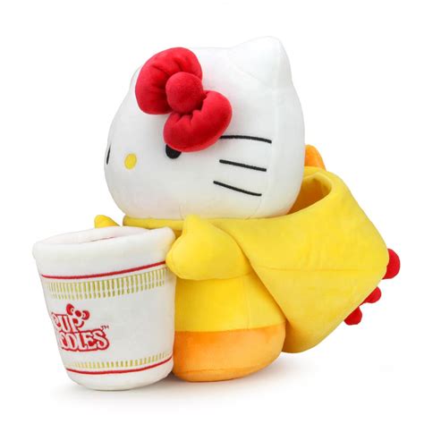 Nissin Cup Noodles X Hello Kitty Chicken Cup Medium Plush Video Game