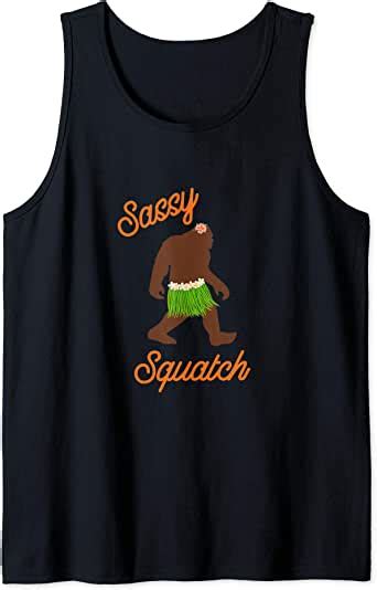 Sassy Squatch Female Sasquatch Bigfoot Tank Top Clothing