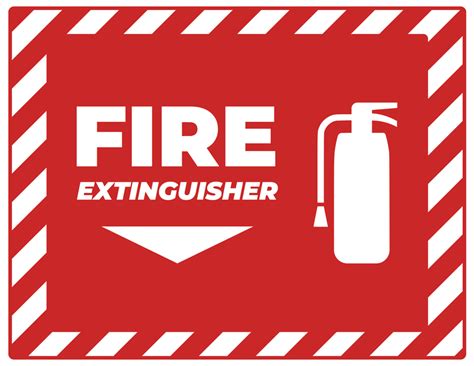 Fire Extinguisher Signs Printable Clip Art