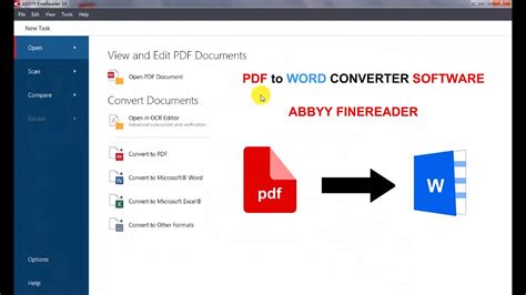 Pdf To Word Converter Software Abby Finereader Youtube