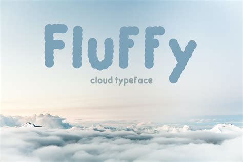 Fluffy Cloud Typeface Stunning Display Fonts Creative Market