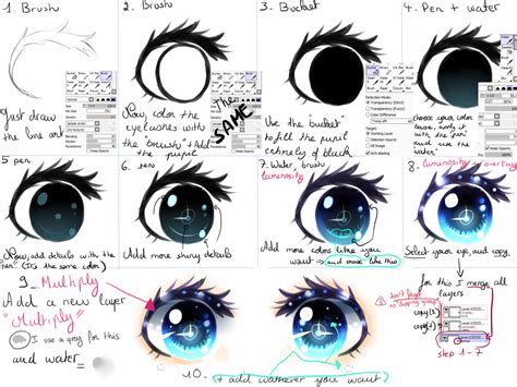 In this tutorial i'll just go through what my process is when drawing so please get to know the basics before doing this. Eyes tutorial by Kirimimi on deviantART | How to draw anime eyes, Anime eye drawing, Anime eyes