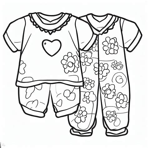 Desenhos De Pijamas Gr Tis Para Crian As Para Colorir E Imprimir