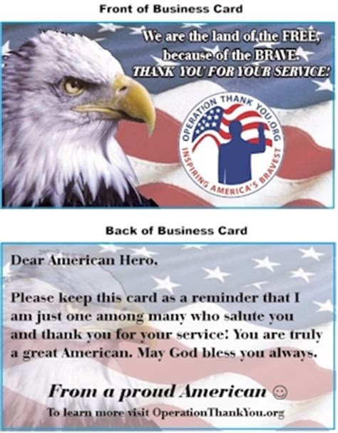 Show your gratitude for their dedication, commitment,and service to their country with one of our military service thank you cards. Operation Thank You | Inspiring America's Bravest