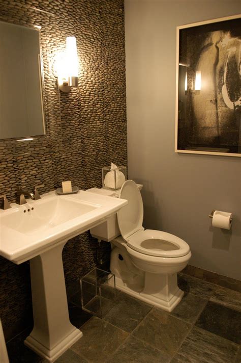 This post shares tiny powder room decorating ideas in my tiny monochrome powder room, which features black and white we also added a narrow shelf above the sink. BATHS DESIGN | Guest bathroom small, Guest bathroom design ...