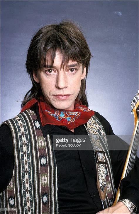 Cette décennie a marqué en effet leur présence sur la scène musicale française grâce au groupe de rock emblématique téléphone. Jean Louis Aubert in studio in France on January 30th ...