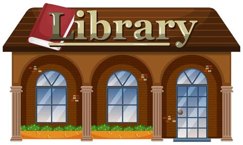 Exterior Of A Library 362317 Vector Art At Vecteezy