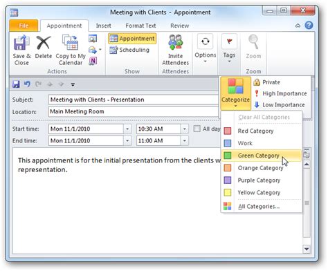 Tap the tick icon on the top right corner when finished filling in the details. Quick Tip: Setup and Cancel Appointments in Outlook 2010