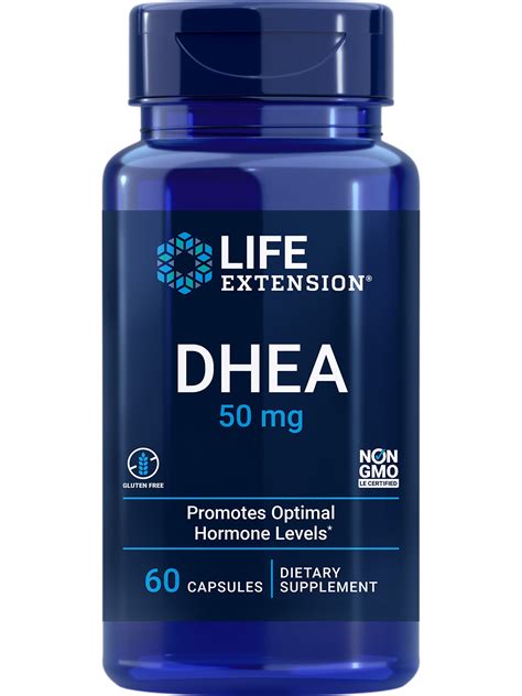 life extension dhea 50 mg dehydroepiandrosterone supplement for hormone balance immune