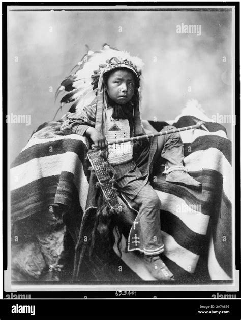 Vintage Native American Indian Portrait Photograph Stock Photo Alamy