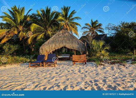 Tropical Beach Hut On The Beach Stock Image Image Of Paradise Nature