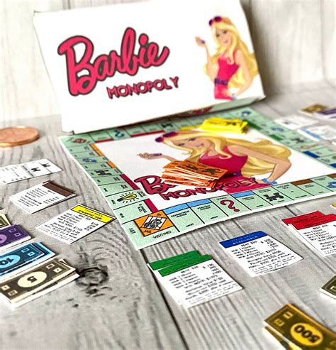 Miniature Barbie Monopoly 16 Scale Digital Download Etsy