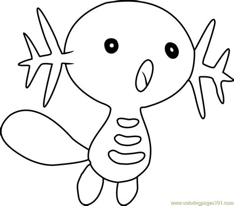 Wooper Pokemon Coloring Page For Kids Free Pokemon Printable Coloring