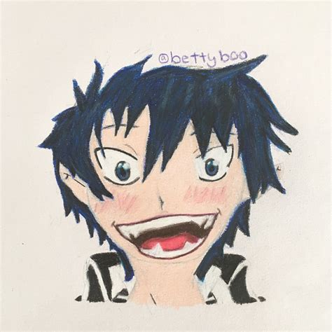 My Drawing Of Rin Okumura From Blue Exorcist 💙 If You Pin Please Give