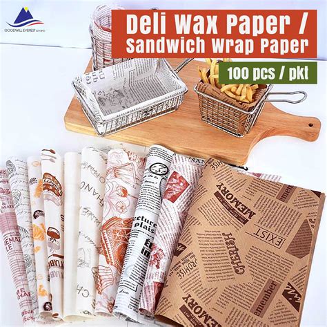 Deli Wax Paper Sheets For Food Sandwich Wrap Paper Goodwill Everest