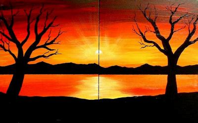Simple scenery drawing step by step. Easy Sunset Drawing at GetDrawings | Free download