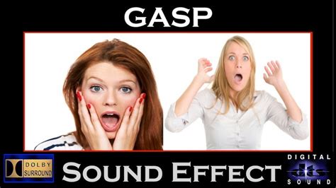 Gasp Sound Effect Gasp Sfx Hi Res Audio Youtube