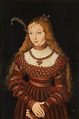 Portrait Of Princess Sibylle Of Cleve by Lucas Cranach The Elder