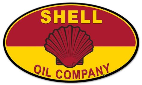 Shell Oil Company Metal Sign 24 X 14 Usa Made Powder Coated Etsy
