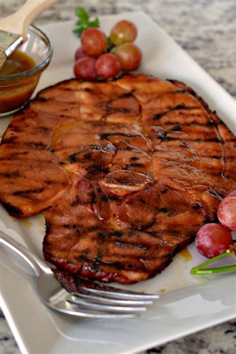 Ham Steak With Brown Sugar Glaze Recipe Ham Steaks Ham Steak Recipes Pork Rib Recipes