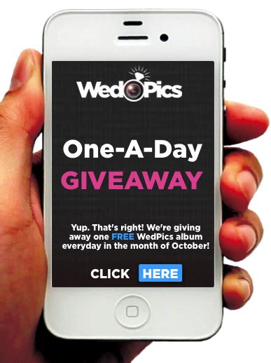 Were Giving Away A Free Wedpics Album Every Day In The Month Of